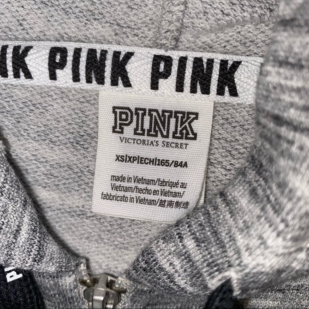 NEW Victoria's Secret PINK Bling Zip Up Sweatshirt size XS - Picture 12 of 16